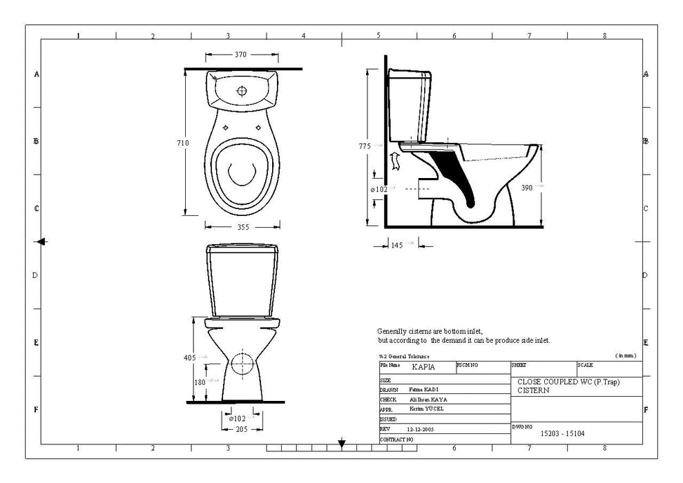EGE KAPYA compleet P-Trap GEBERIT MECHANISME