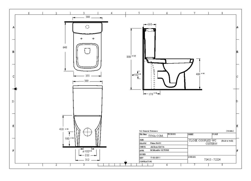 EGE TYANA (met/zonder bidet-functie)