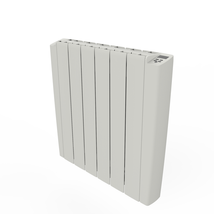 ELEKTRISCHE RADIATOR MUUR ALUMINIUM MET STEKKER EN AFSTANDSBEDIENING WIT 2000W-580x1080MM