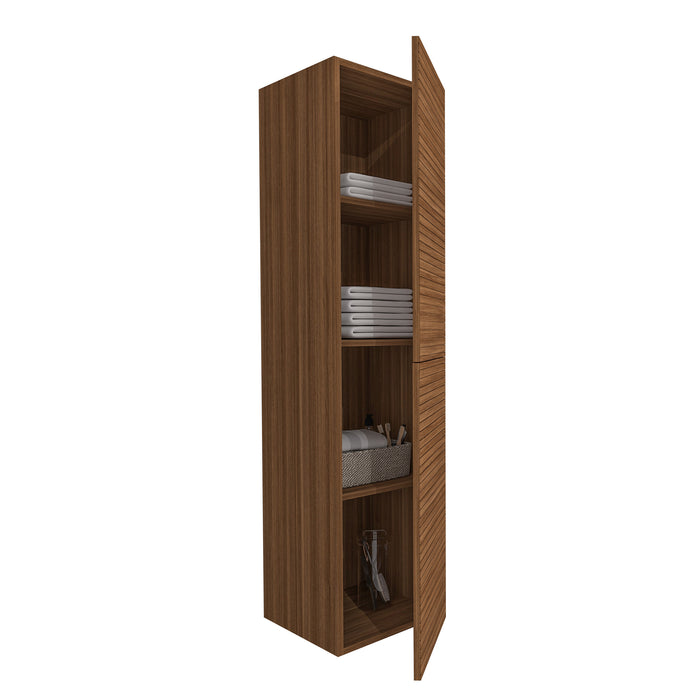 ELITE KOLOMKAST MET HORIZONTAAL RELIËF (160CM) - WALNOOT
