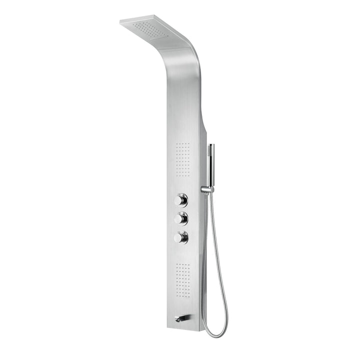 Thermostatische douchepaneel RVS