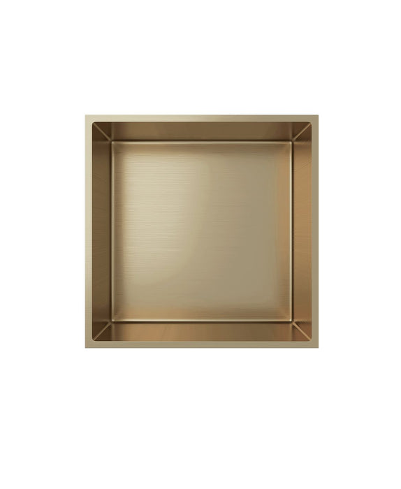 Inbouwnis - geborsteld (goud)