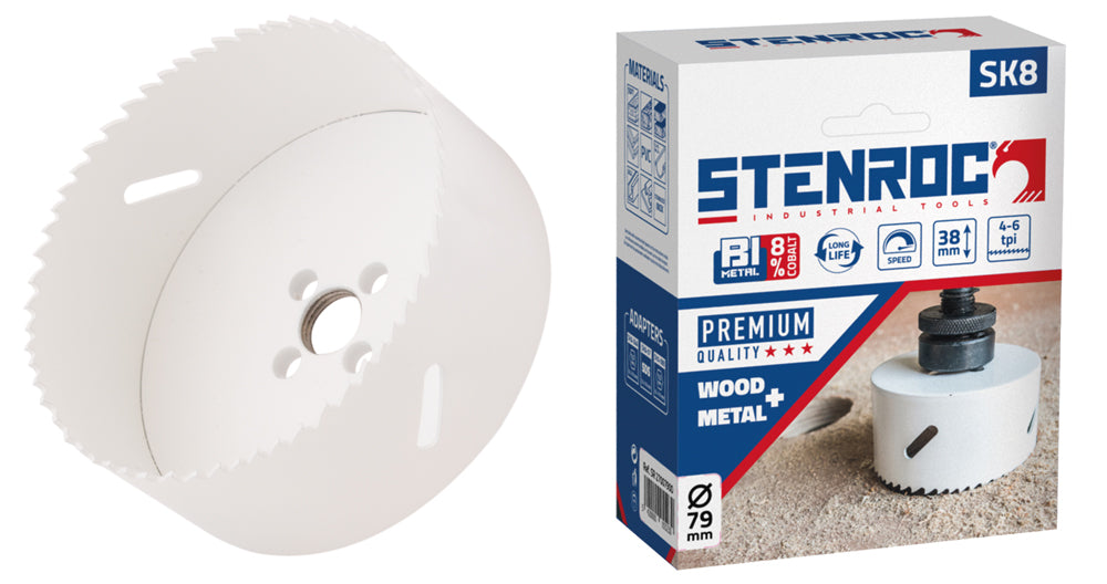 Bi-Metalen gatzaag SK8 - PREMIUM - 44 mm