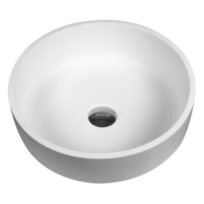Sun solid surface wastafel - Wit