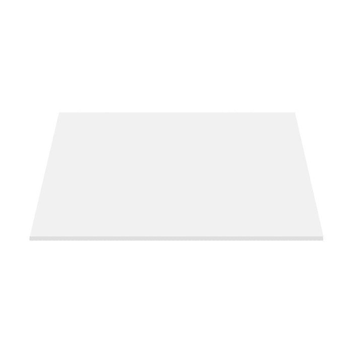 Solid surface wastafeltablet - Wit - 60/80/100 cm