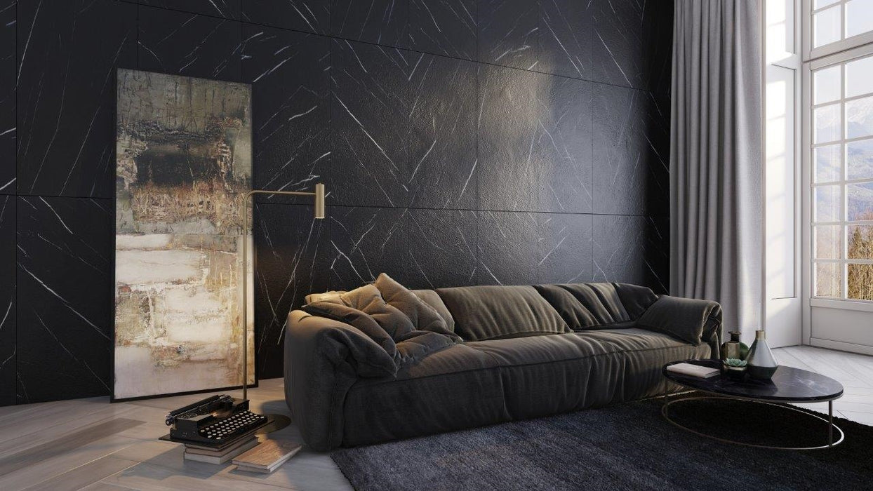 Seramiksan BLACK MARBLE  60X120 GLANZEND