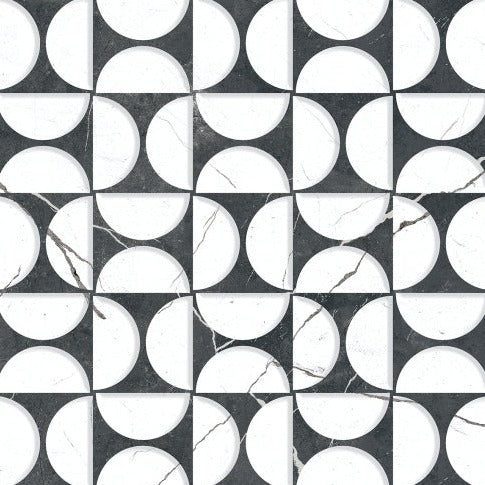 Seramiksan EROS GEOMETRIC WHITE MOTIF 30X60