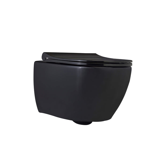 EGE KNIDOS matt zwart Rimless (met/zonder bidet-functie)