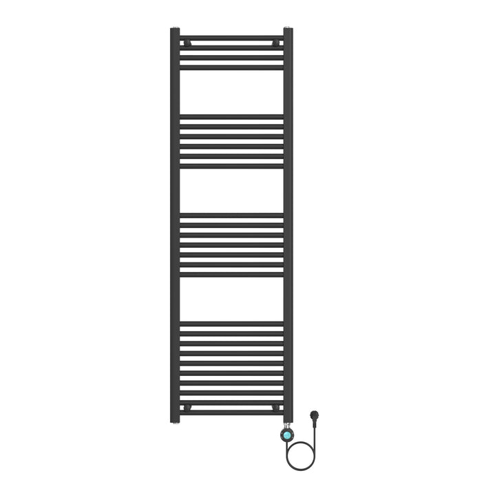 HANDDOEK RADIATOR ELEKTRISCH OP 220V MAT ZWART 1600X500 - 700W