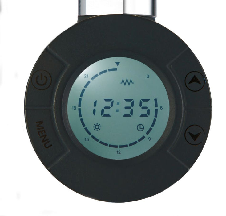 HANDDOEK RADIATOR ELEKTRISCH OP 220V MAT ZWART 1600X500 - 700W