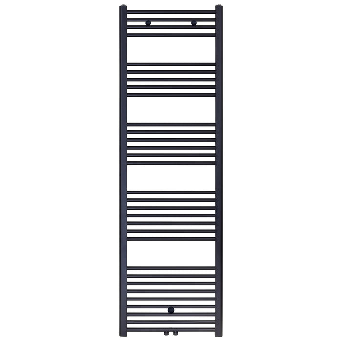 HANDDOEK RADIATOR MIDDEN AANSLUITING ZWART MAT GEBORSTELD 1800X600-944 WATT