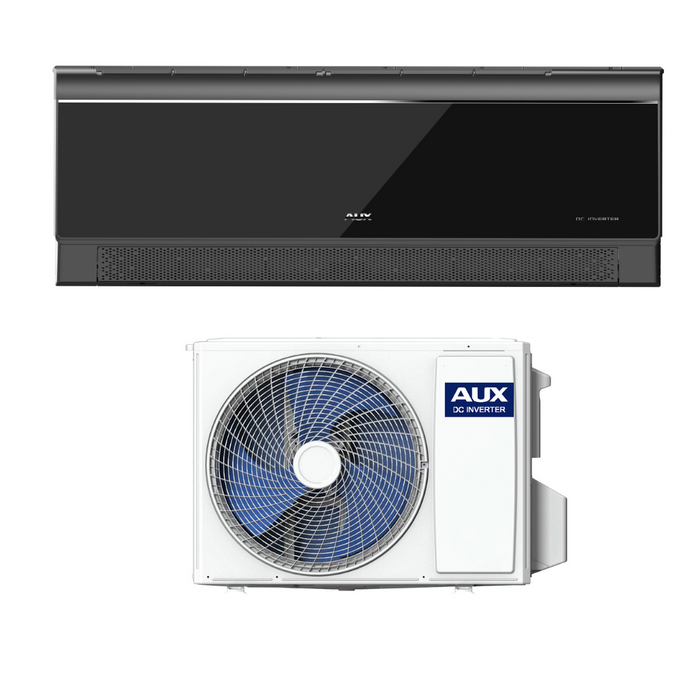 AUX Split Unit Airco 3,5 kW of 5.1 kW C-Serie Zwart – Incl. WiFi &amp; 4D Swing