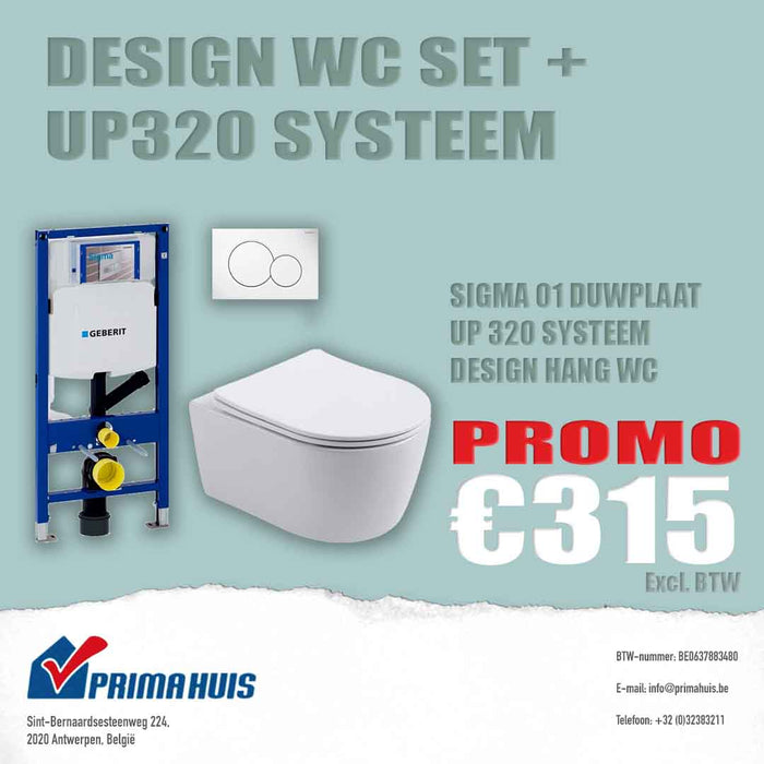 DESIGN WC SET + UP320 SYSTEEM