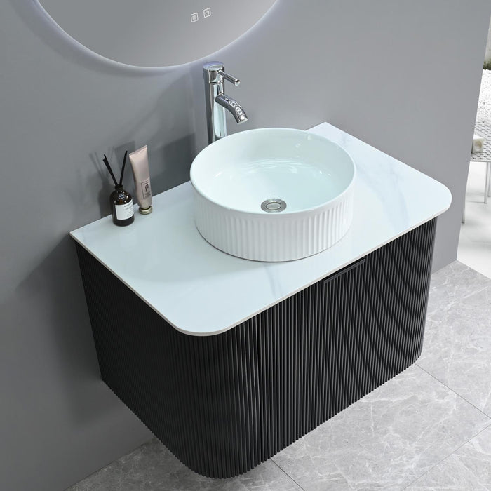 DECORAIN PARIS BLACK 80CM ONDERKAST + PLAAT