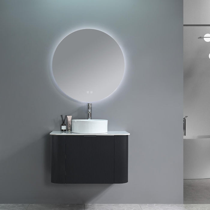 DECORAIN PARIS BLACK 80CM ONDERKAST + PLAAT