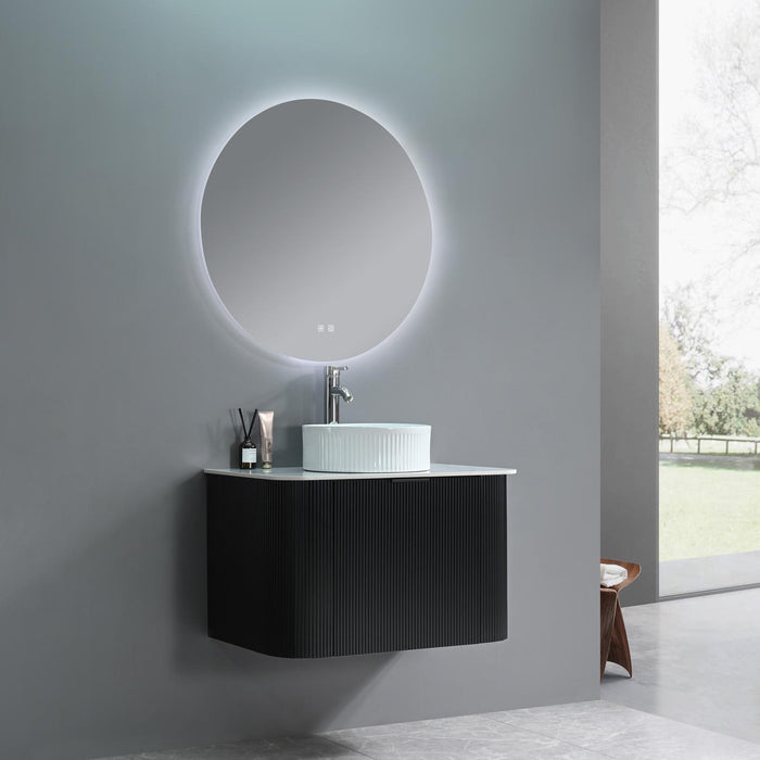 DECORAIN PARIS BLACK 80CM ONDERKAST + PLAAT