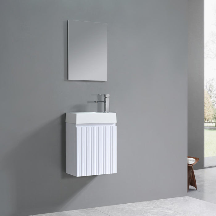 DECORAIN WHITE ALASKA WC MEUBEL SET MET SPIEGEL