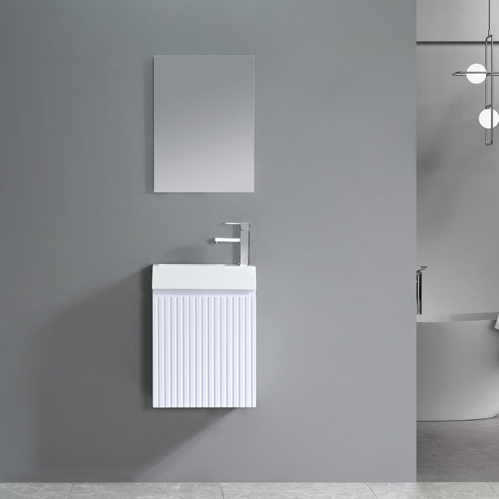 DECORAIN WHITE ALASKA WC MEUBEL SET MET SPIEGEL