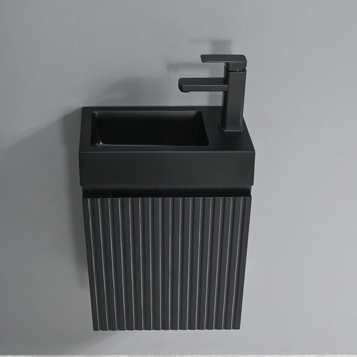 DECORAIN BLACK ALASKA WC MEUBEL SET MET SPIEGEL