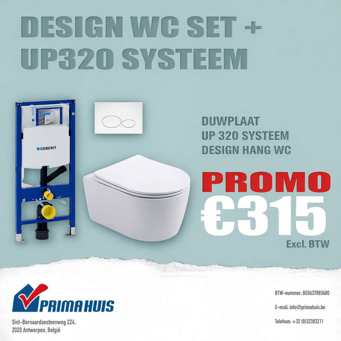 DESIGN WC SET + UP320 SYSTEEM